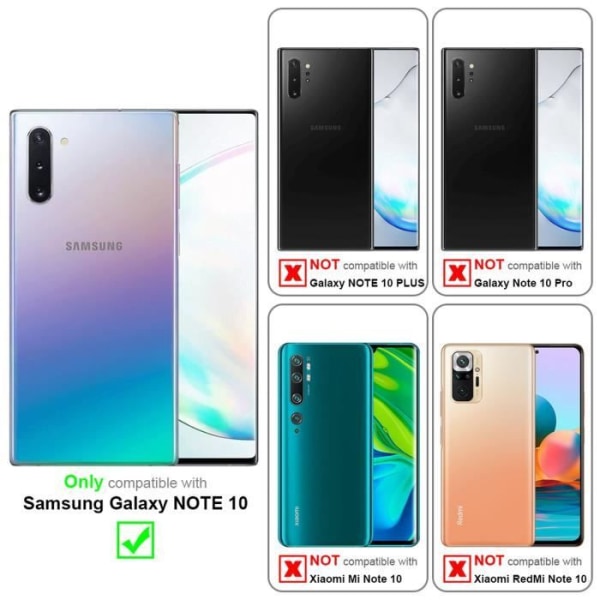 Etui - CADORABO - Samsung Galaxy NOTE 10 - Kaffebrun - Similskinn - Magnetstängning kaffe brunt