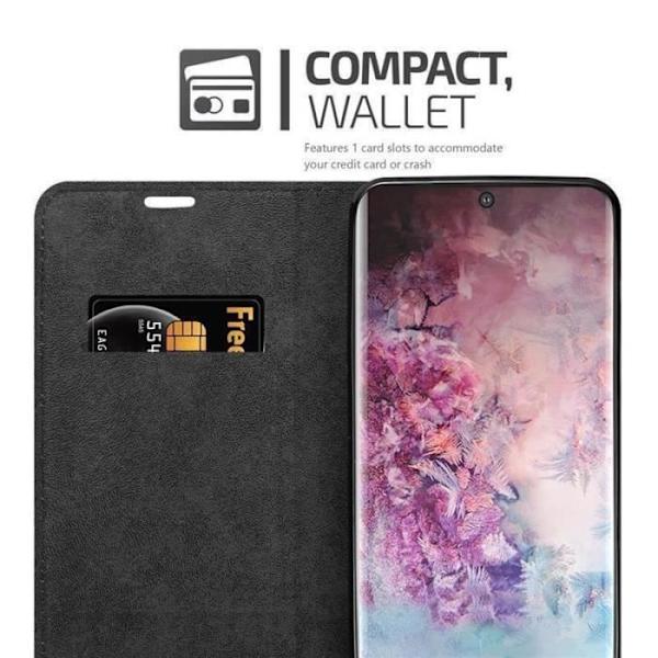 Fodral till Samsung Galaxy NOTE 10 PLUS - CADORABO - Svart - Imiterat läder - Magnetisk stängning Svart