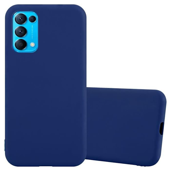 Coque - CADORABO - Oppo FIND X3 LITE - Candy Blå Mörk - Silikon TPU - Stötskydd Godis mörkblå
