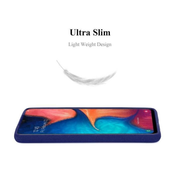 Coque - CADORABO - Samsung Galaxy A10e / A20e - MÖRKBLEU FROST - Mjuk skydd - Tunn och lätt design Frost Blå Mörk
