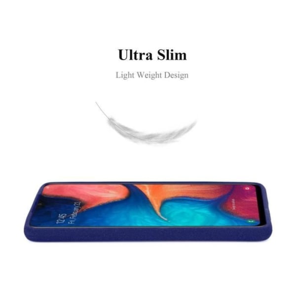 Fodral för Samsung Galaxy A10e / A20e i FROST DARK BLUE Cadorabo Cover Protection silikon TPU flexibelt fodral