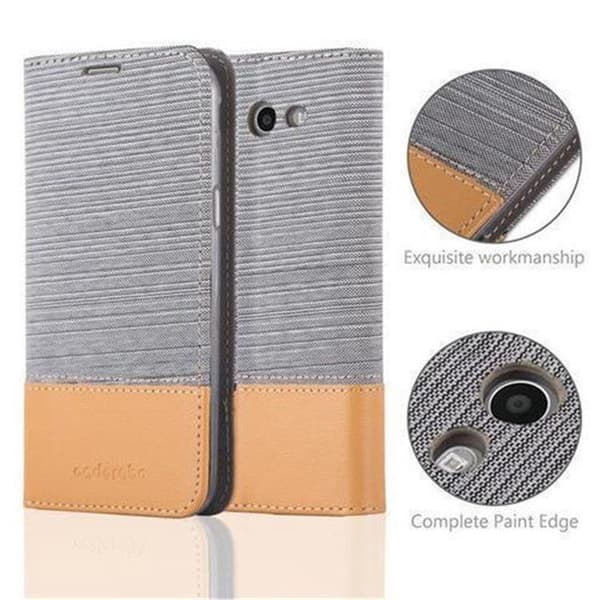 Skyddsfodral för Samsung Galaxy J5 2017 US Version i LJUST GRÅ BRUN Etui Case Skydd Grå