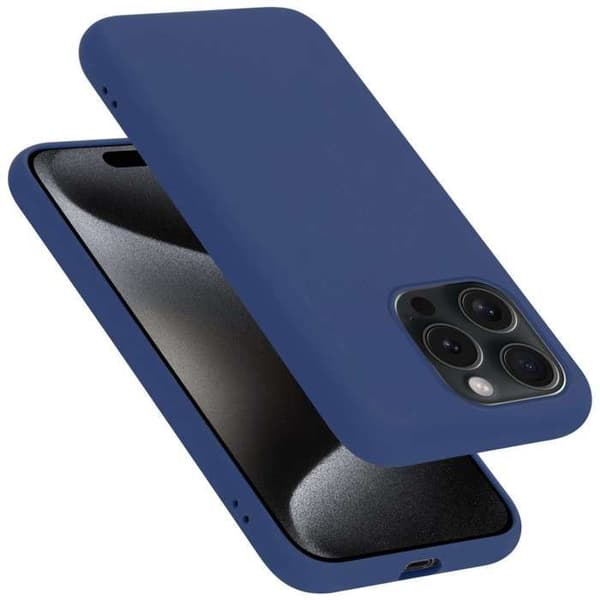 Skal för iPhone 15 PRO Stötabsorberande i LIQUID BLUE Blå