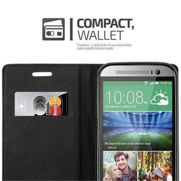 Etui för HTC ONE M8 Fodral i MÖRK BRUN brun