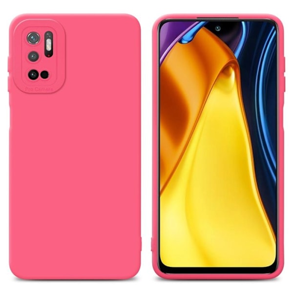 Coque för Xiaomi RedMi NOTE 10 5G / POCO M3 PRO 5G i FLUID RÖD Fodral Etui Case Cover i flexibelt TPU-silikon Skydd Röd