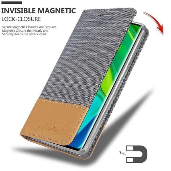 Skal för Xiaomi RedMi NOTE 10 4G / RedMi NOTE 10S i LJUST GRÅ BRUN Fodral Skydd antichock Grå