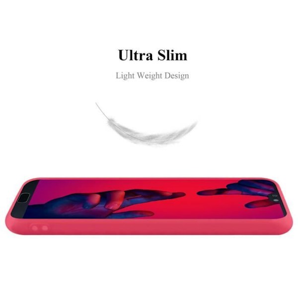 Fodral för Huawei P20 PRO / P20 PLUS i CANDY RED 1 Cadorabo Cover Skydds Silikon TPU Fodral Candy Red