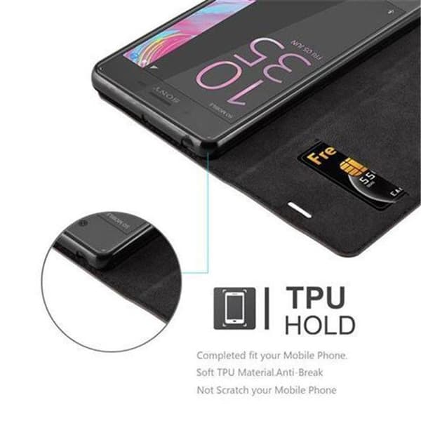 Fodral för Sony Xperia X PERFORMANCE Skal i MÖRKBROWN brun
