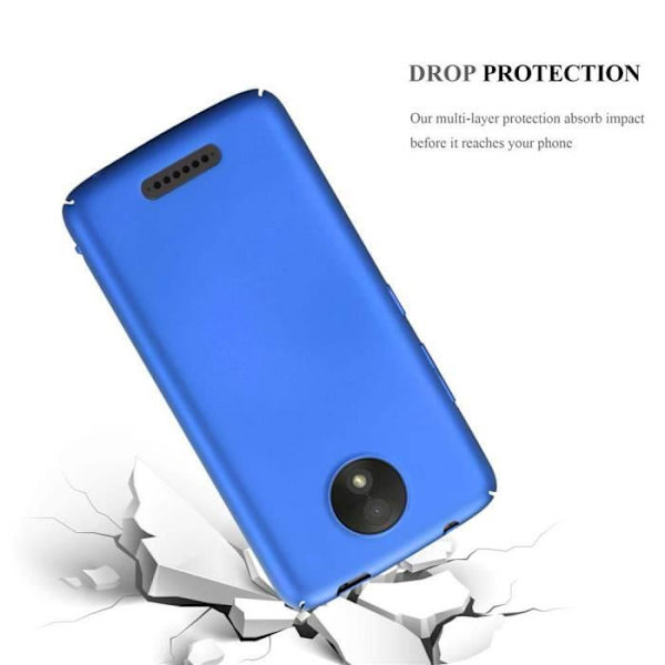 Coque - CADORABO - MOTO C - Metallisk - Stötskydd - Elegant design Blå