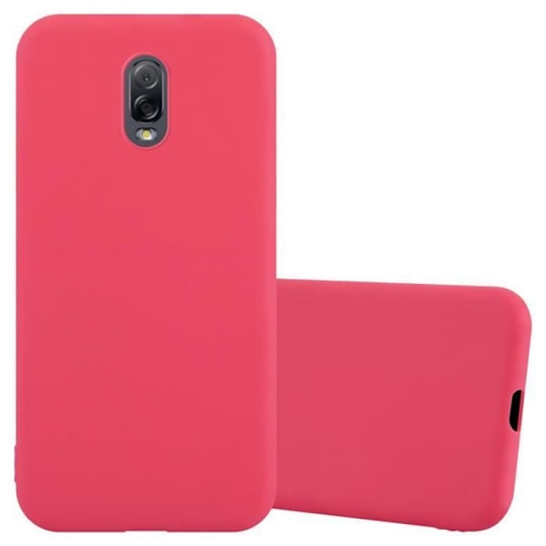 Coque - CADORABO - Samsung Galaxy J7 PLUS / C8 - Candy Röd - Skydd i TPU-silikon - Tunn och lätt design Candy Red