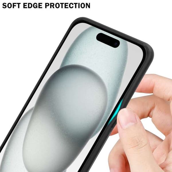 iPhone 15 PLUS Fodral i RÖD - SVART Stötsäker Bicolor Design Svart