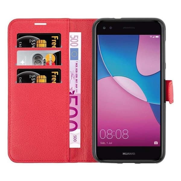 Etui för Huawei Enjoy 7 i KIRSCHRÖD Röd