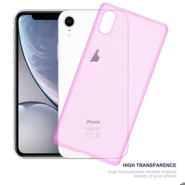 Transparent stötsäker silikonfodral för iPhone XR Ros