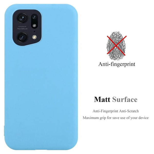 Coque för Oppo FIND X5 PRO Etui i CANDY BLÅ Housse Case Cover Skydd Silikon TPU Case Blå