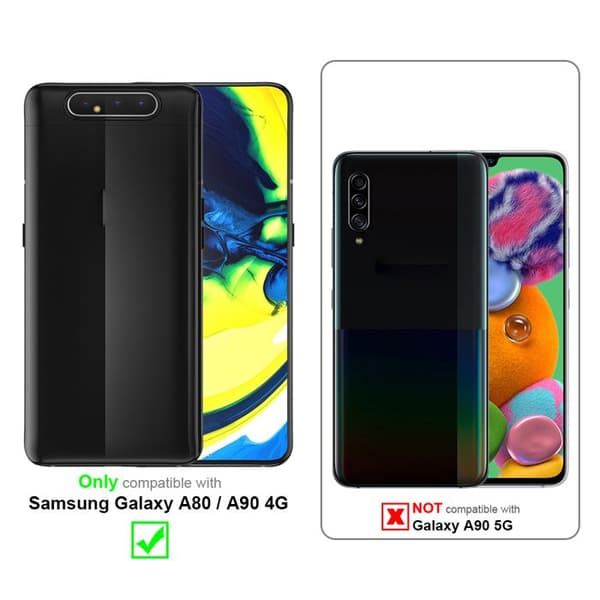 Skyddsfodral för Samsung Galaxy A80 / A90 4G CANDY MÖRKBLOMMA Stötskydd Silikon Blå