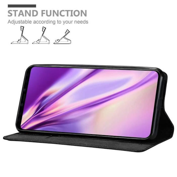 Coque - CADORABO - Google PIXEL 4 - Svart Natt - Ultra Tunn - Magnetisk Stängning - Ställfunktion NATTSVART