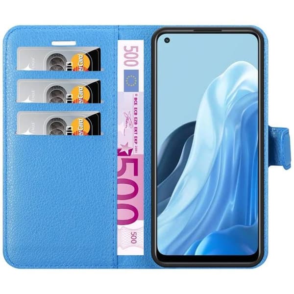 Fodral för Oppo FIND X5 LITE / Reno7 5G i PASTELLBLÅ Blå