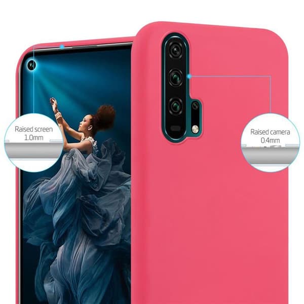 Skyddsfodral för Honor 20 PRO CANDY RÖD Stötsäker Silikon Röd
