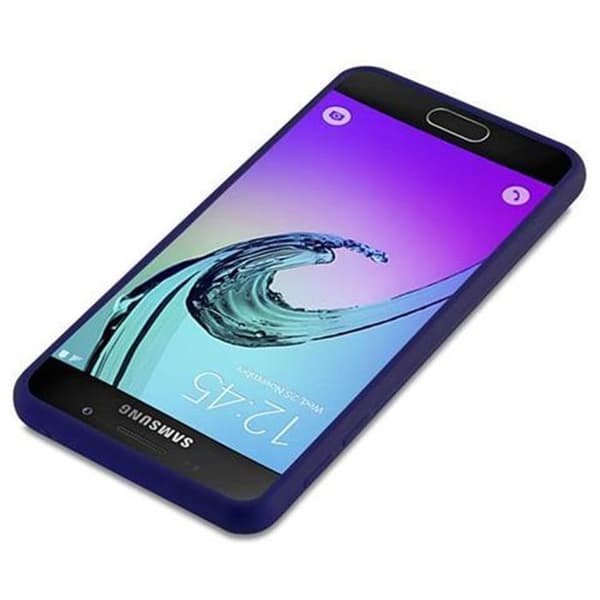 Skyddsfodral för Samsung Galaxy A3 2016 CANDY MÖRKBLOMMA Stötsäker Silikon Blå
