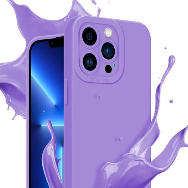 Skyddsfodral för iPhone 13 PRO MAX i LJUS VIOLETT Antichock Violett
