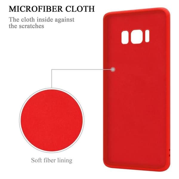 Skyddsfodral för Samsung Galaxy S8 i LIQUID RED Stötskydd Röd
