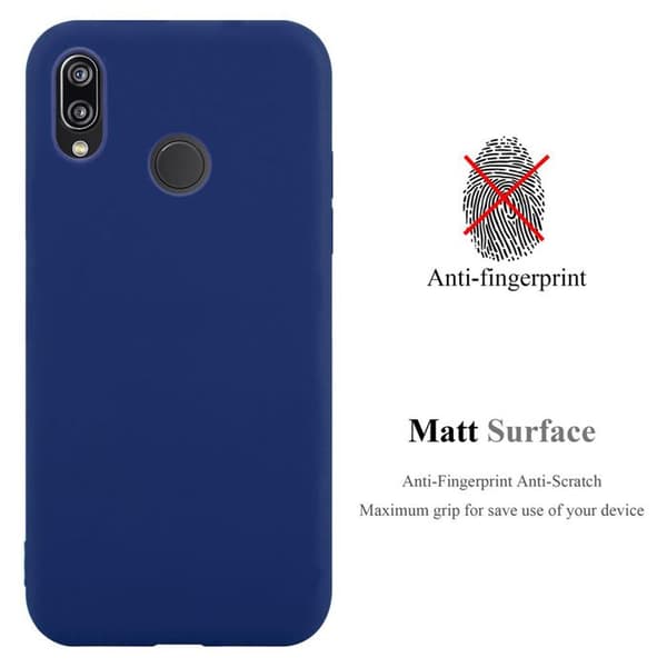 Skyddsfodral för Huawei P20 LITE 2018 / NOVA 3E MÖRKBLEU Stötsäker Silikon Blå