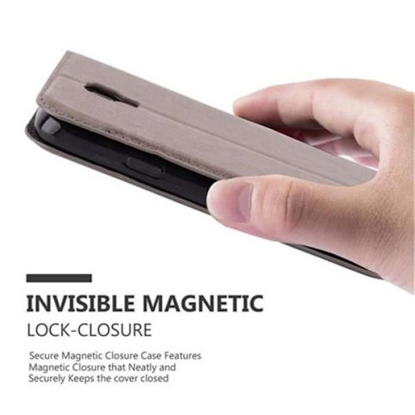 Samsung Galaxy S4 ACTIVE Fodral i KAFFEBRUN från Cadorabo (INVISIBLE MAGNETIC CLOSURE Design) Helt skyddsfodral med