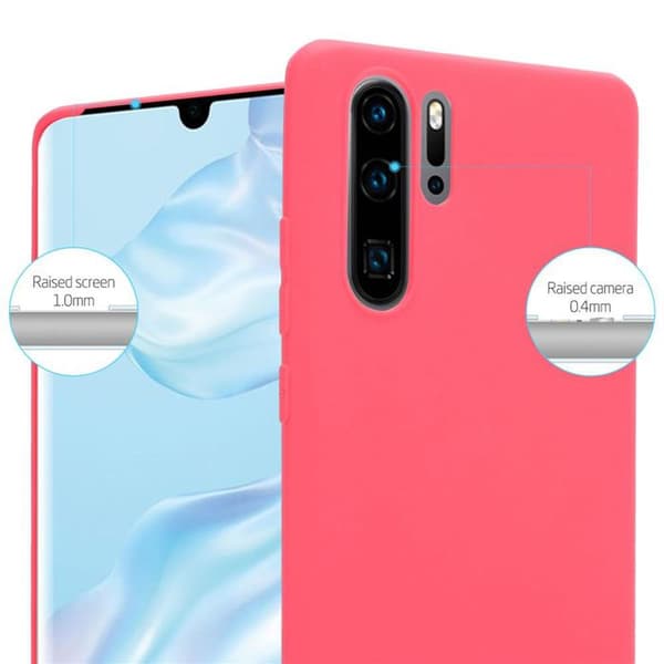 Skyddsfodral för Huawei P30 PRO CANDY RÖD Stötsäker Silikon Röd