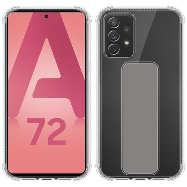 Skydd för Samsung Galaxy A72 4G / 5G GRÅ med stöd och ställfunktion Grå