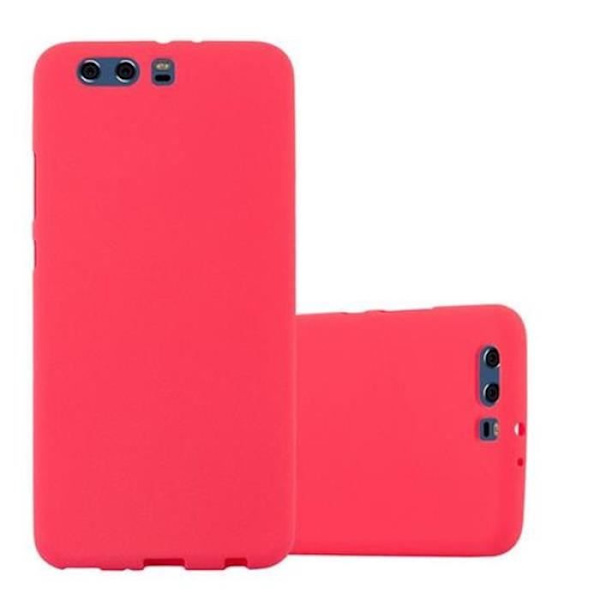 Huawei P10 PLUS fodral i RED FROST by Cadorabo (FROST Design) Ultratunt mjukt silikongel TPU-fodral med anti-chock –