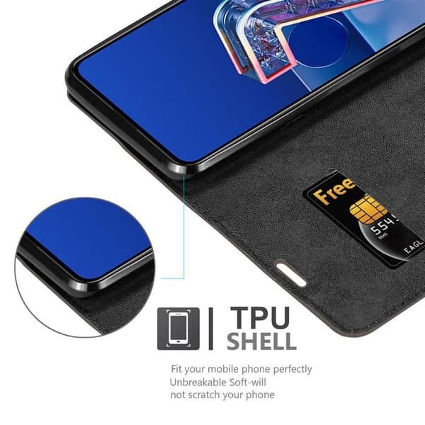 Fodral för Asus ZenFone 7 Skal i MÖRK BRUN brun