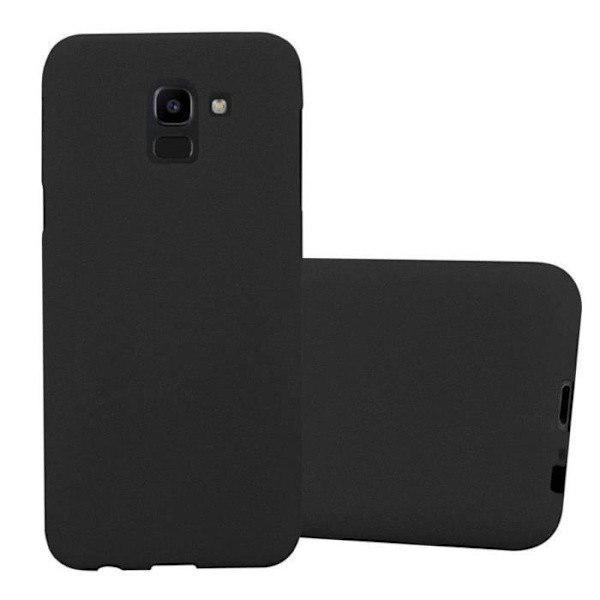 Coque - CADORABO - Samsung Galaxy J6 2018 - FROST NOIR - Skydd av silikon TPU - Tunn och lätt design Frost Svart