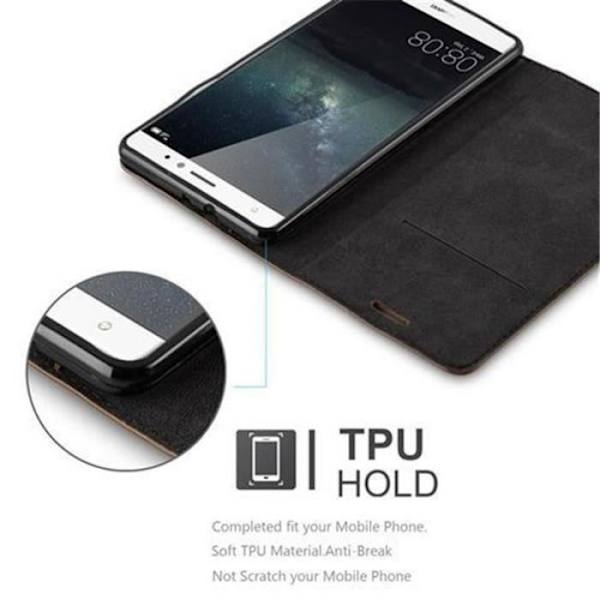 Huawei MATE S-fodral i COFFEE BROWN från Cadorabo (INVISIBLE MAGNETIC CLOSURE Design) Helt skyddsfodral med flipflik