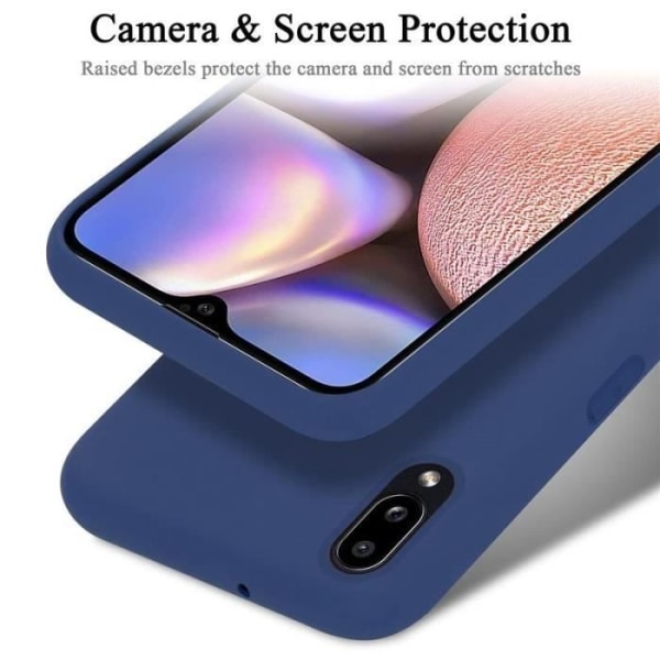 Coque - CADORABO - Samsung Galaxy A10S - Flexibel silikon TPU - 360° skydd - Rutschtålig Blå