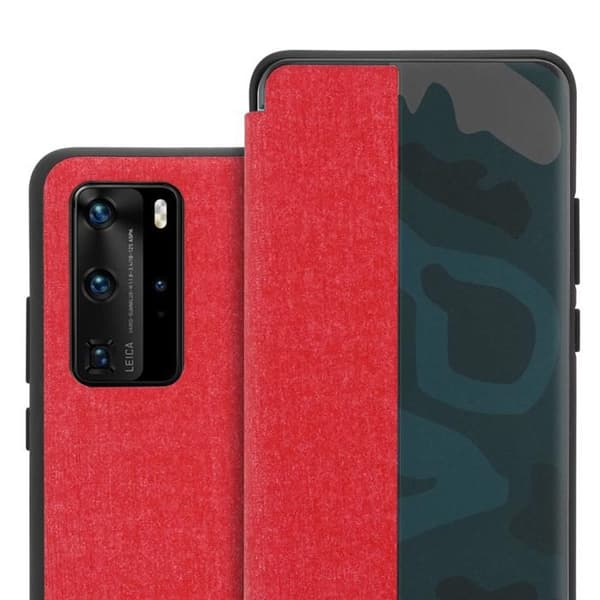 Fodral för Huawei P40 PRO / P40 PRO+ Flip-skydd i RÖD Röd