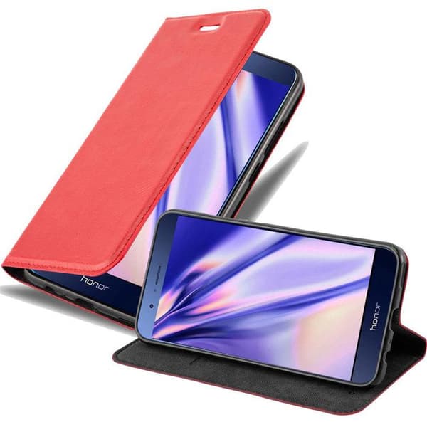 Etui för Honor 8 PRO Skal i ÄPPLE RÖD Röd