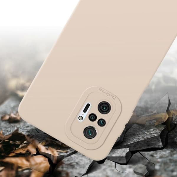 Skyddsfodral för Xiaomi RedMi NOTE 10 PRO i FLUID CRÈME Stötskyddande Fodral Ros