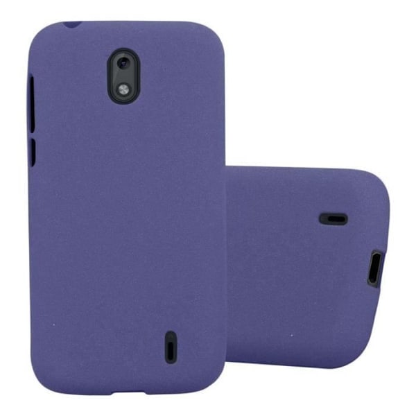 Coque - CADORABO - Nokia 1 2018 - Skydd i silikon TPU - Tunn design - Färg Frost Blå Mörk MÖRKBLÅ FROST