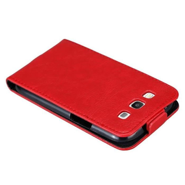 Coque - CADORABO - Samsung Galaxy S3 / S3 NEO - Röd - Syntetiskt läder - Magnetisk stängning Röd