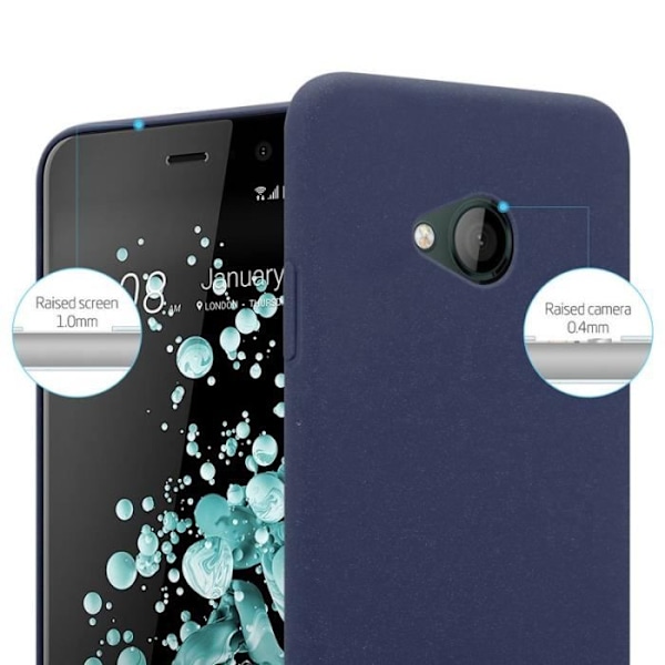 Coque - CADORABO - HTC U Play - Hårt skydd - Matt design - Blå färg Blå