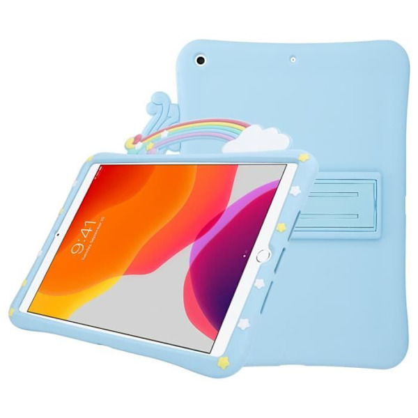 Skyddsfodral - Cadorabo - iPad 7/8 - Regnbågsdesign - TPU - Barnskydd Regnbåge