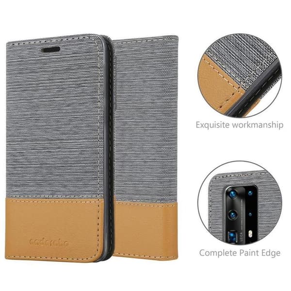 Skyddsfodral för Huawei P40 PRO / P40 PRO+ i LJUST GRÅ BRUN Stötskyddande Etui Grå