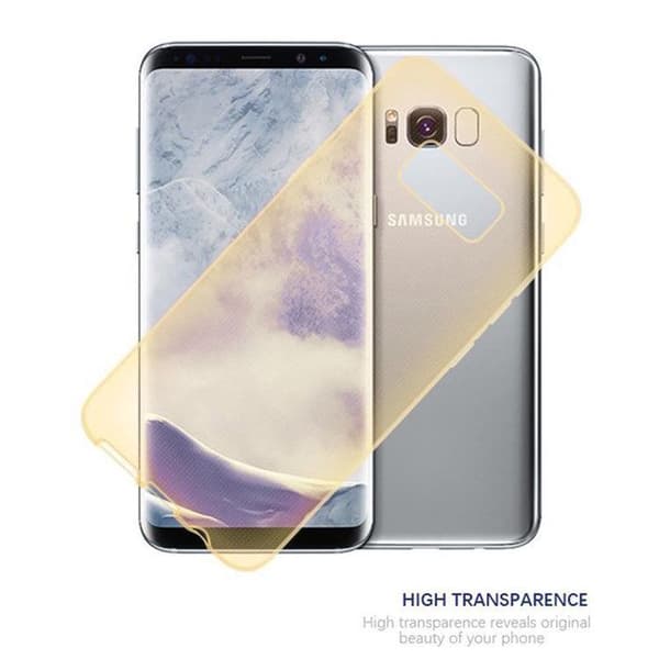 Transparent stötsäker silikonfodral för Samsung Galaxy S8 Gul