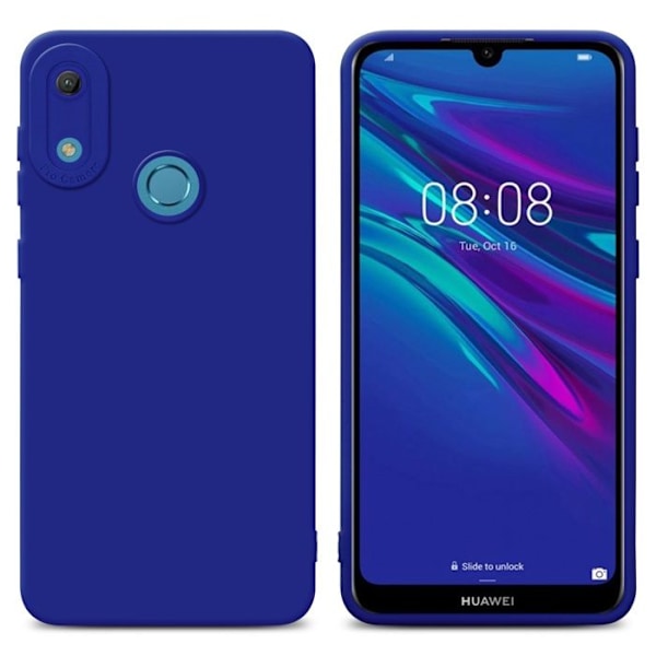 Coque för Huawei Y6 2019 i FLUID BLÅ Fodral Etui Case Cover i flexibel TPU-silikon Skydd Blå