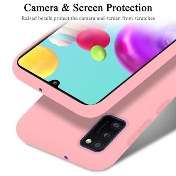 Telefonfodral - CADORABO - Samsung Galaxy A41 - Silikon TPU - Optimal skydd - Lätt design Rosa
