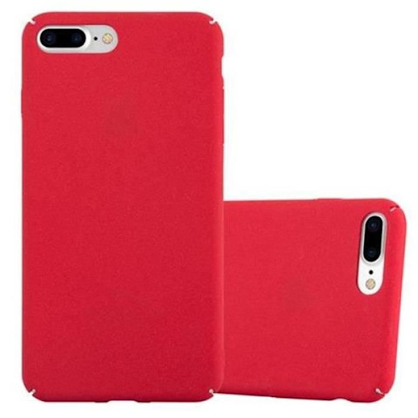 Apple iPhone 8 PLUS - iPhone 7 PLUS i FROSTY RED av Cadorabo (FROSTY Design) Ultratunt hårt plastfodral