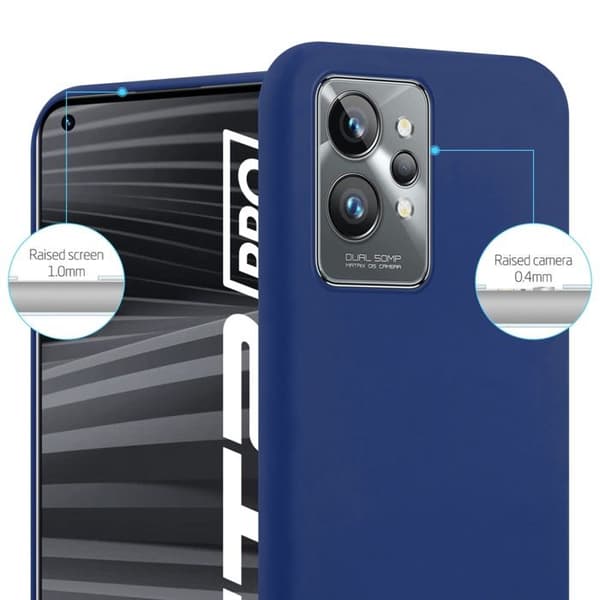 Skyddsfodral för Realme GT 2 PRO CANDY MÖRKBLEU Stötskydd Silikon Blå