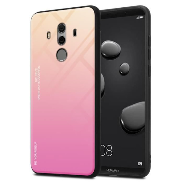 Fodral för Huawei MATE 10 PRO Skal i GUL - ROSA Fodral Skyddsskydd tvåfärgad TPU