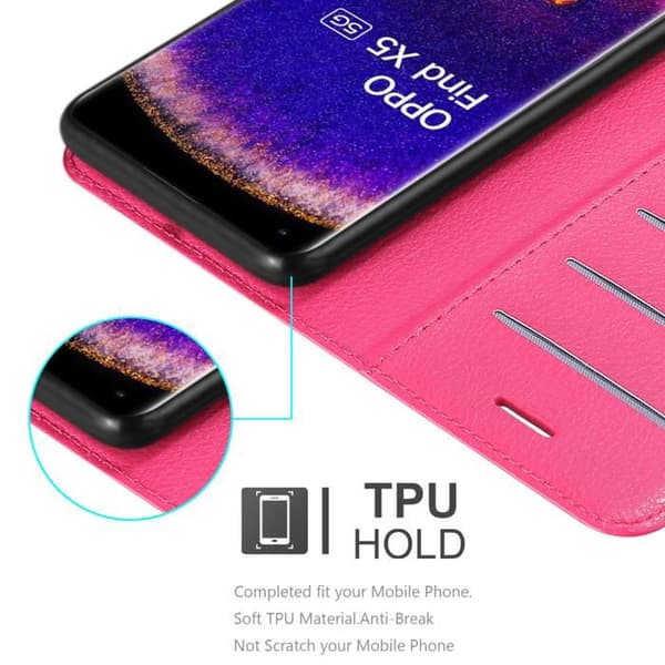 Etui för Oppo FIND X5 i SOCKERSÖT ROSA Ros