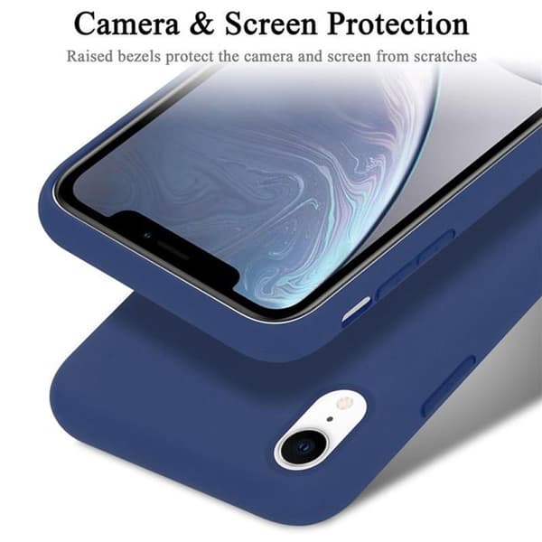 Skal för iPhone XR Stötabsorberande i LIQUID BLUE Blå
